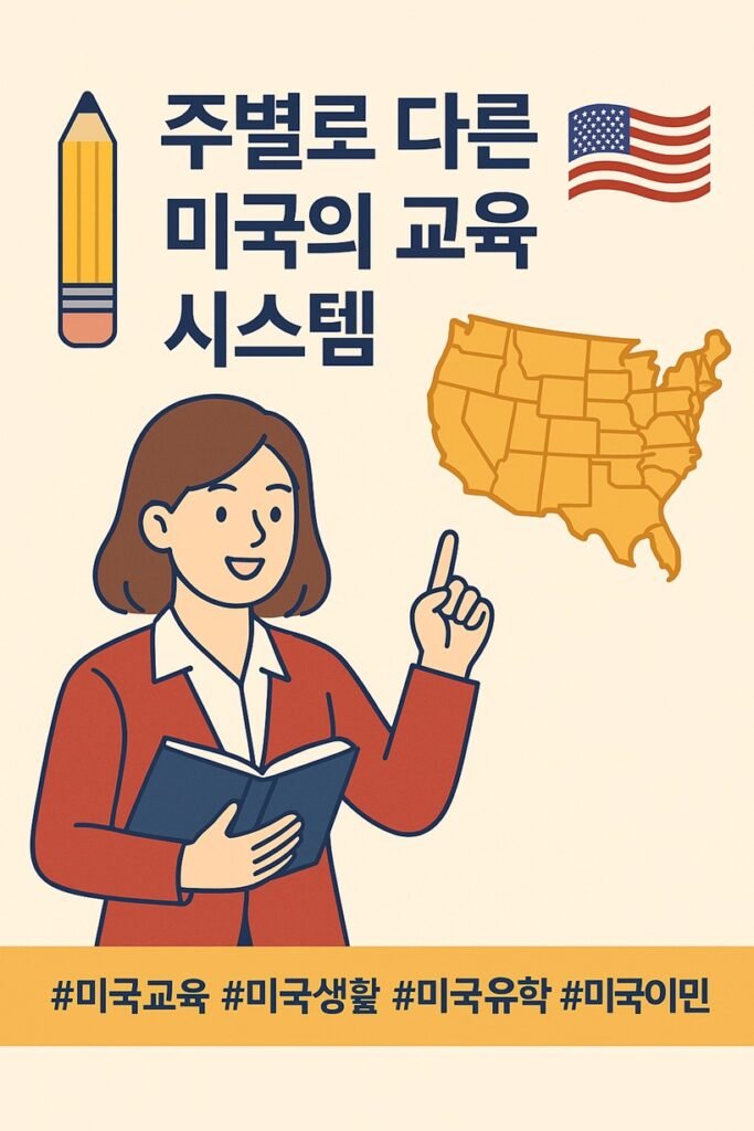 71edu-system-by-states 한국과 달리 미국은 주마다 교육 시스템이 다르다는 점