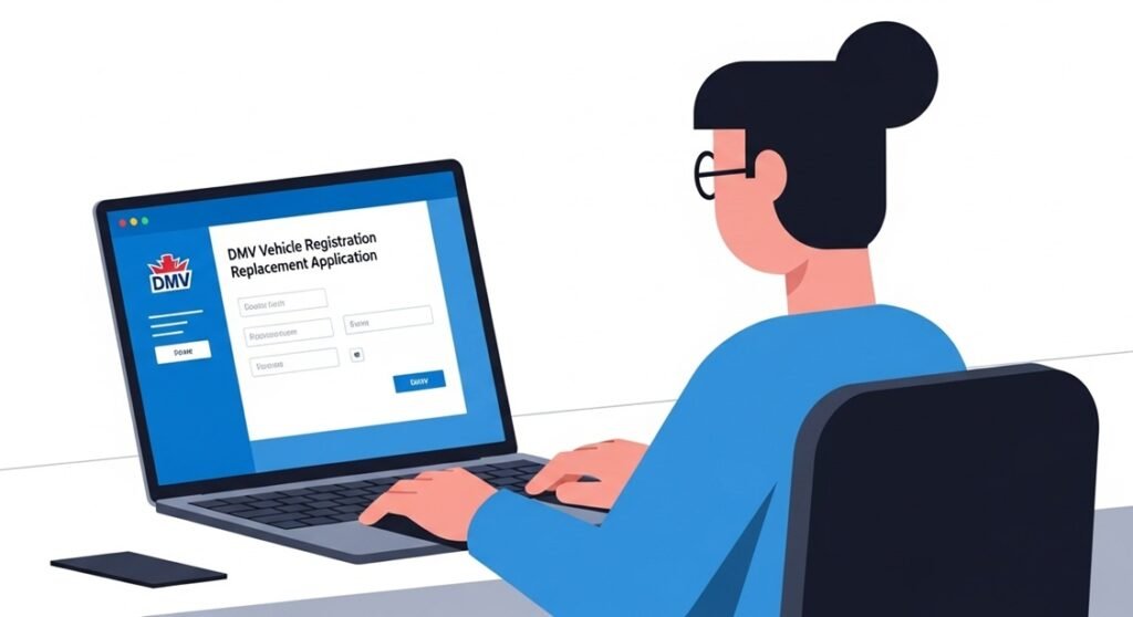 미국 차량 등록증 재발급을 온라인으로 신청