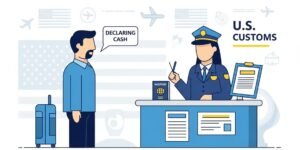 미국 출국시 현금 신고 방법