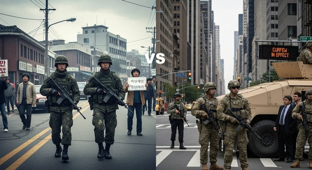 한국계엄제도vs미국계엄 한국계엄제도vs미국계엄