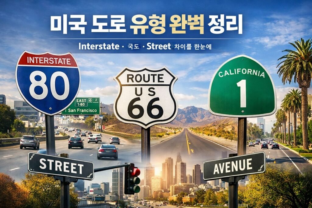 미국 도로의 유형과 명칭