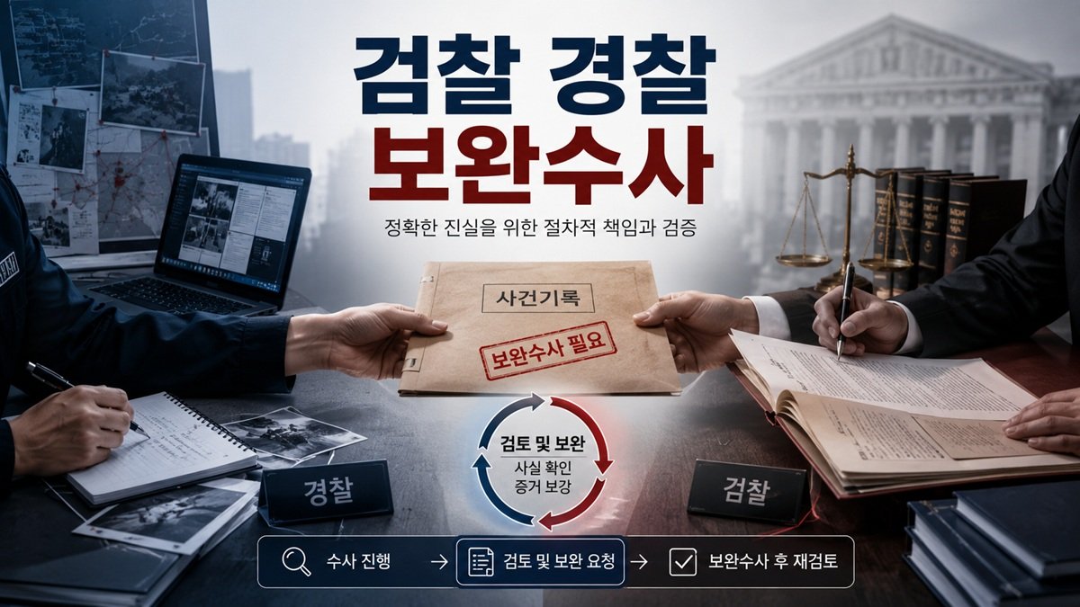 검찰 경찰 보완수사 3가지 핵심