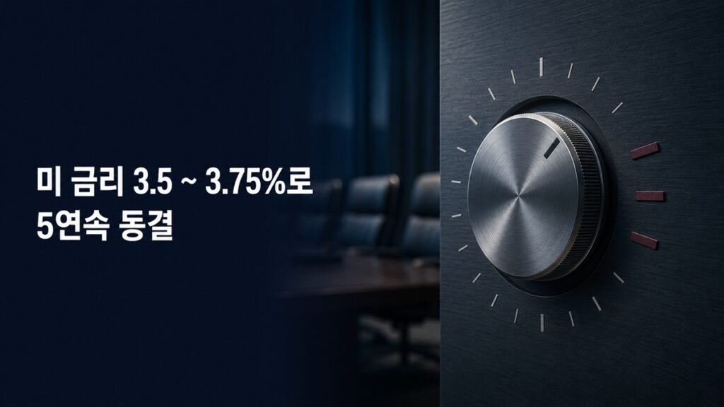 미 금리 3.5 ~ 3.75%로 5연속 동결