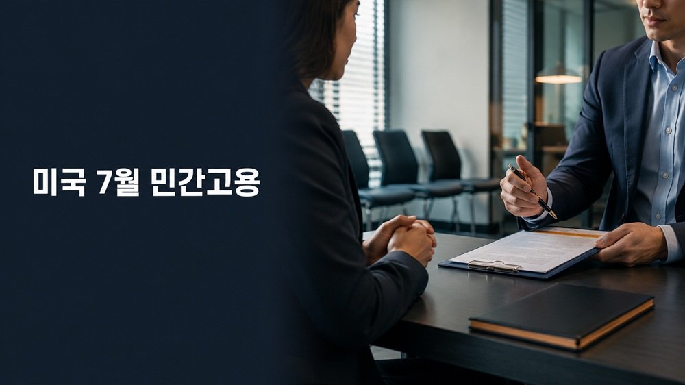 미국 7월 민간고용 둔화와 이직자 임금 상승을 대비한 채용 현장