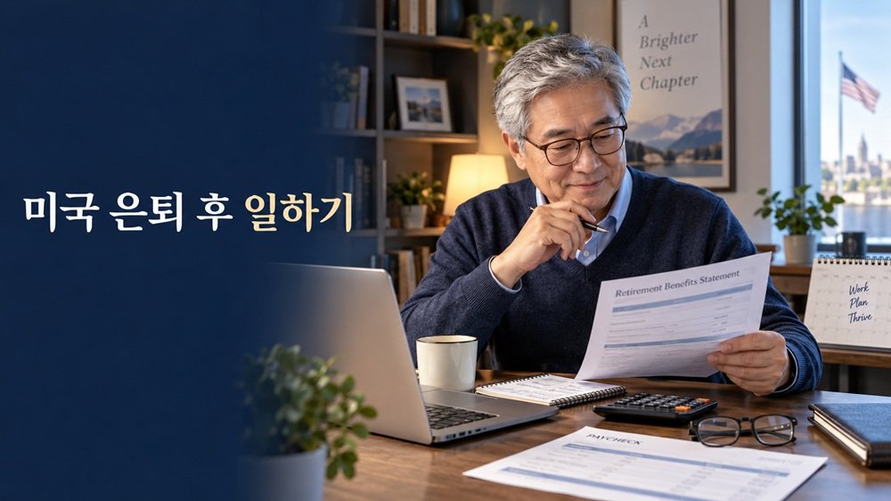 Social Security 수급과 근로소득 기준을 설명하는 미국 은퇴 후 일하기 대표 이미지